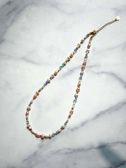 Ariel w/ Mermaid Mixed Pearl Necklace