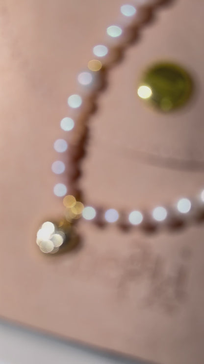 Pink Aurora Pearl Necklace